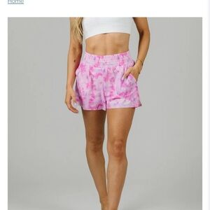 Zyia Pink Tie-Dye Women's Shorts
